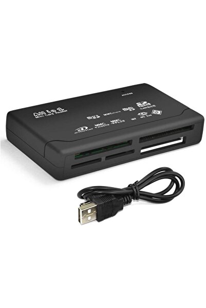 Alfais 4296 USB Hub Micro SD XD MMC MS CF TF Mini M2 Combo Kart Okuyucu