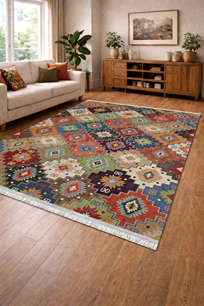 Home Dokuma taban Kaymaz Dijital Baskılı Yıkanabilir Leke Tutmayan Salon Halı...