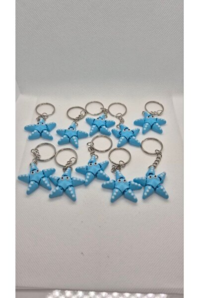 3DAtölyeMaker Moving Starfish Keychain 10 Pieces