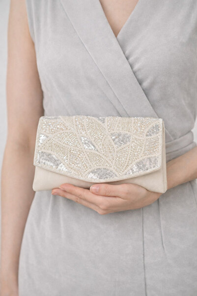 NO BRAND Evening Clutch Bag for Women – Elegant Beaded Sequin Party Handbag