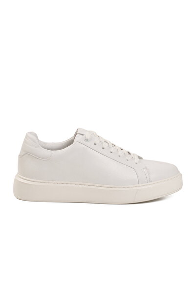 Aspor White Genuine Leather Men's Casual Shoes