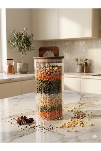 QBA Single Acacia Leak-Proof Jar with Stylish Lid