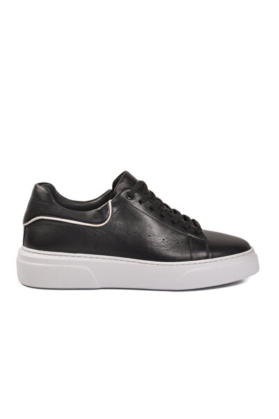 Aspor Black Genuine Leather Men's Casual Shoes