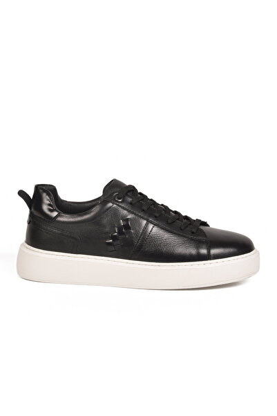 Aspor Black Genuine Leather Men's Casual Shoes