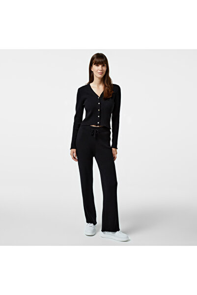 Nautica Kadın Siyah Regular Fit Pantolon