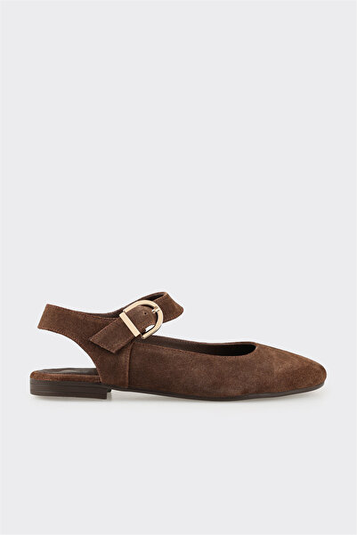 Elle Shoes Kahve Deri Kadın Günlük Ayakkabı