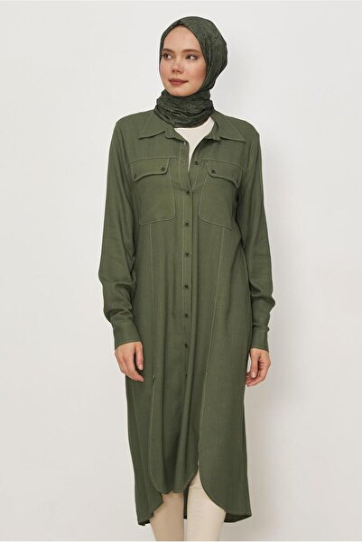 Alvina Λινό Γιακάς πουκαμίσου ΜΑΚΡΥ ΤΟΥΝΙΚ 46484