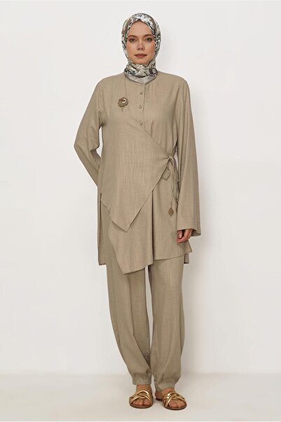 Alvina Linen Suit with Pants 46437