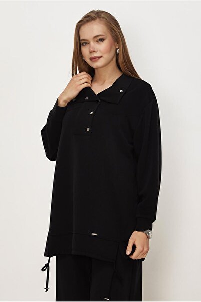 Alvina Shrimped Sweatshirt Tunic 46470