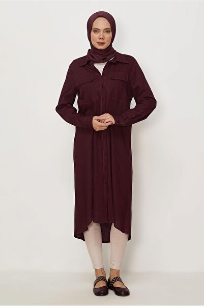 Alvina Λινό Γιακάς πουκαμίσου ΜΑΚΡΥ ΤΟΥΝΙΚ 46484