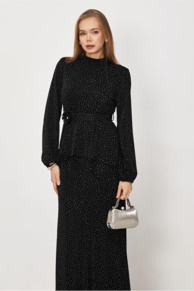 Alvina Belted Stone-Embellished Skirt Suit 46331