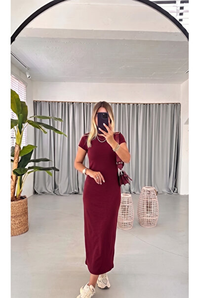 YUSUF CAN KARATAŞ KARATAŞ GİYİM Γυναικείο ριμπ ύφασμα κασκόλ με κοντό μανίκι,...