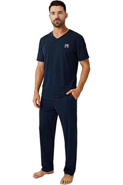casme Mens Loungewear Sets Pajamas Set Top and Bottom Soft Sleepwear