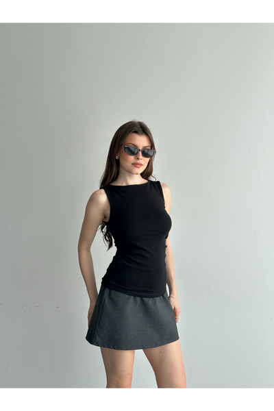 Liva Style Co Kayık Yaka Kolsuz Body