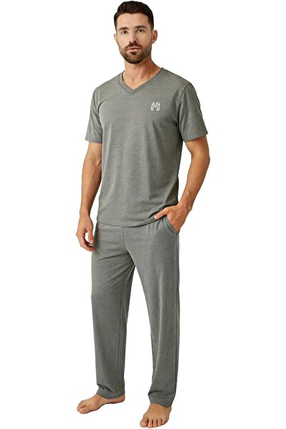 casme Mens Loungewear Sets Pajamas Set Top and Bottom Soft Sleepwear
