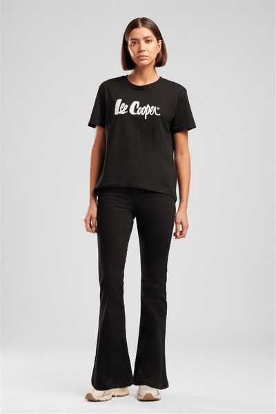 Lee Cooper Londonlogo Γυναικείο μπλουζάκι με άνετη εφαρμογή, 100% βαμβακερό, ...