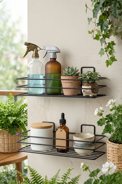 farklı evim 3-Piece Bathroom Organizer Set – Stylish and Functional Organization