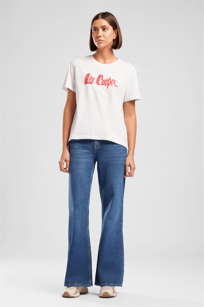 Lee Cooper Londonlogo Γυναικείο μπλουζάκι με άνετη εφαρμογή, 100% βαμβακερό, ...