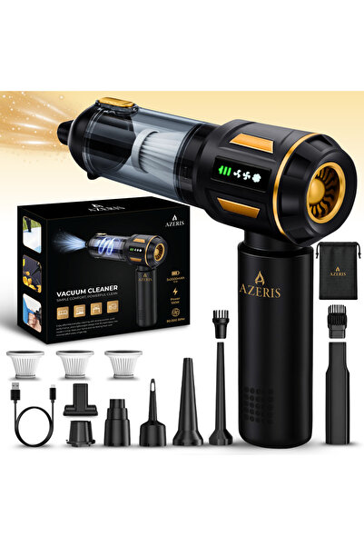 AZERIS Aspirator Auto Portabil Fara Fir De Mana 4 in 1 AZERIS, 16000Pa, 6000m...