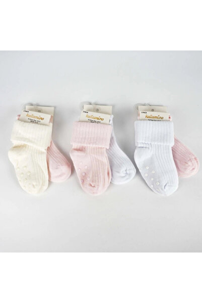 Katamino Ginny 2-Piece Abs Baby Girl Socks K44109 Mixed Color