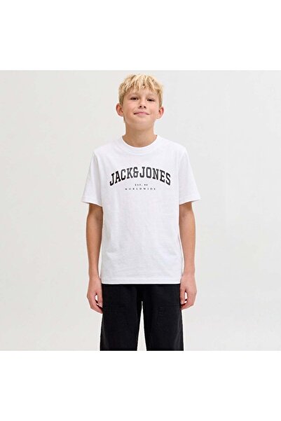 Jack & Jones Jack&Jones Caleb Varsity Erkek Çocuk Beyaz Tişört