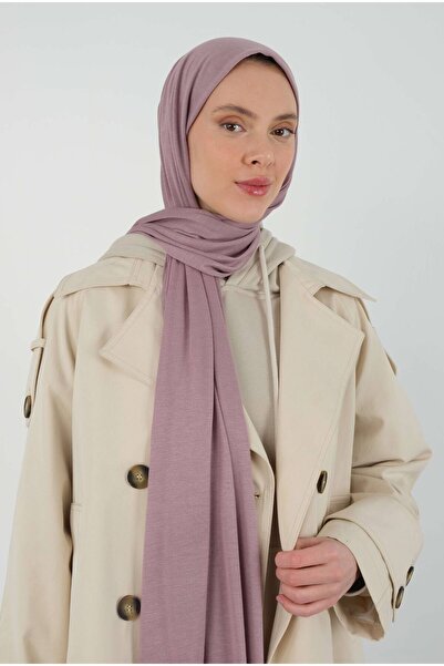 HEQA Șal din bumbac pieptănat, pudră de trandafir deschis