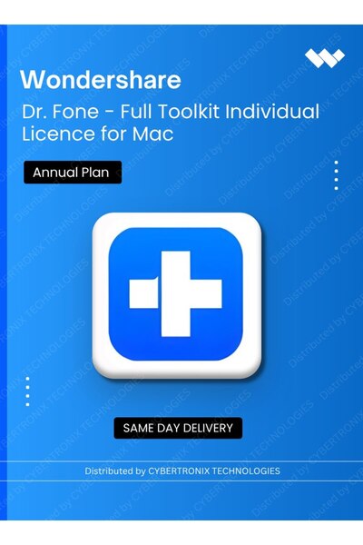 WonderShare Dr.Fone - ترخيص فردي لبرنامج Full Toolkit لنظام Mac |   الخطة الس...