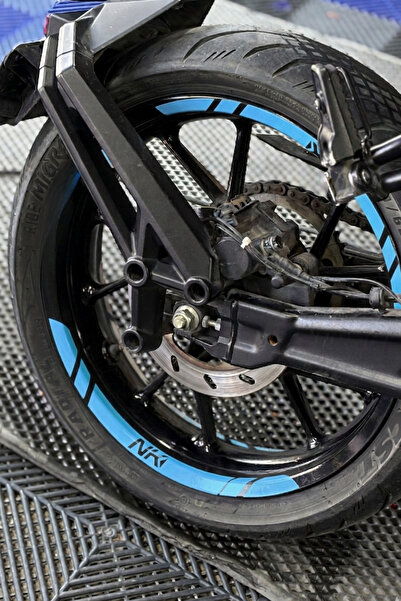 Banxtre CFMOTO NK 250-450 için Uyumlu NK Logolu Jant Şeridi Sticker Seti (8 P...