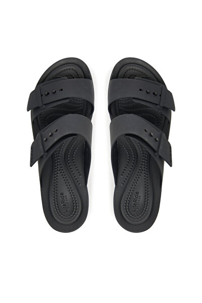Crocs Γυναικείες μαύρες σαγιονάρες Brooklyn Buckle Low Low 211215
