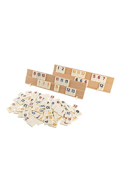 OEM Rummy/Rummy Game made of solid wood and stone/bone pieces, 4 game boards