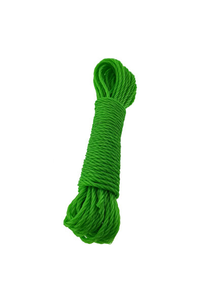 OEM 3mm polypropylene rope, FS-12270, twisted strand, 10m length, green