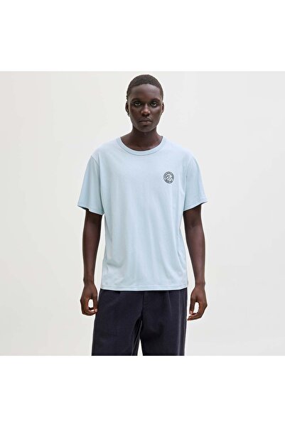 Jack & Jones تي شيرت جاك آند جونز ألاينس للرجال باللون الأزرق