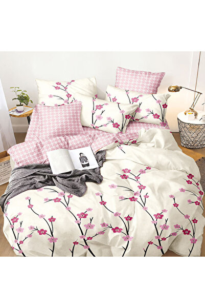 OEM Bed linen for double bed 2 people, 4 pieces, JHN, Satin cotton, AURA-0673