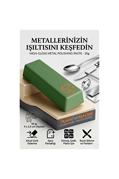 ModaCar Yeşil Cila 50gr Çelik, Platin, beyaz Altın, Titanyum ve Krom Ayna Par...