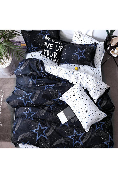 OEM Bed linen for double bed 2 people, 4 pieces, JHN, Satin cotton, AURA-0684