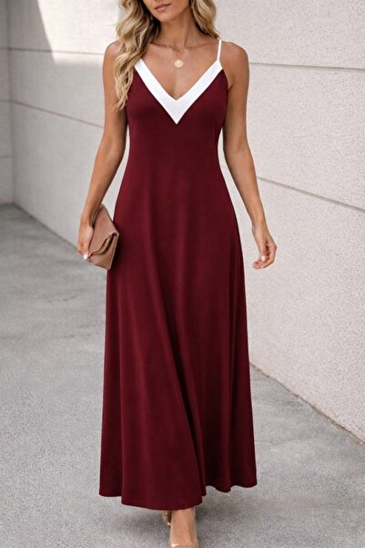 DRESSIFY WOMEN’S FASHION Γυναικείο φόρεμα με κορδόνια και κοφτερό λαιμόκοψη V...