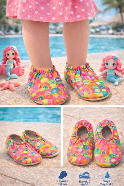 Pico Baby Kaydırmaz Taban / Unisex Bebek Çocuk Deniz Ayakkabısı / Havuz Patiği