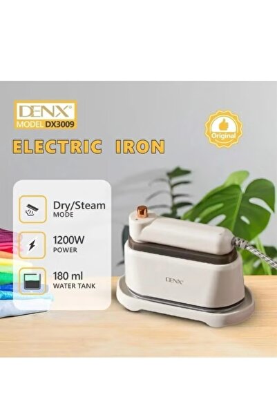 Dnex Denx Dx3009 1200W 180ml Capacity Dry and Steam Electric Iron with Therma...