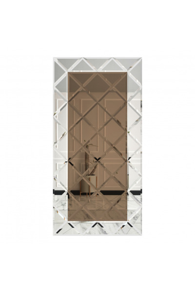 POTRO Panou Oglinda Fazeta 1125 x 2250 Bronze cu perimetru Argintiu