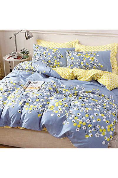 OEM Bed linen for double bed 2 people, 4 pieces, JHN, Satin cotton, AURA-0686