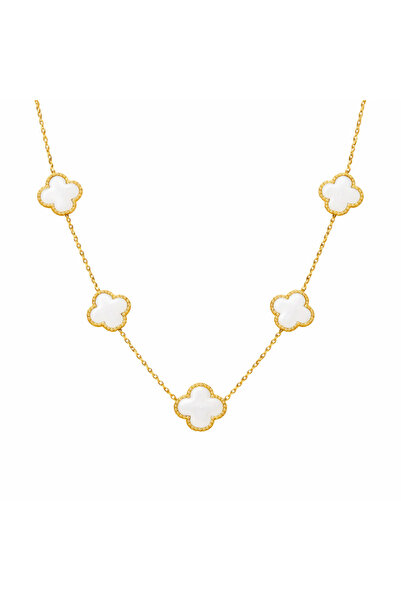 Novvu Βαν Λούξι Κολιέ από Λευκόχρυσο