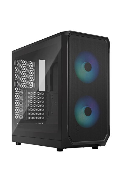 Generic Brand Focus 2 RGB Negru TG Clear Tint, carcasă tower (negru, sticlă s...
