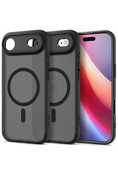 Spigen Husă pentru iPhone 17 Air - Ultra Hibridă MagSafe - Negru Mat