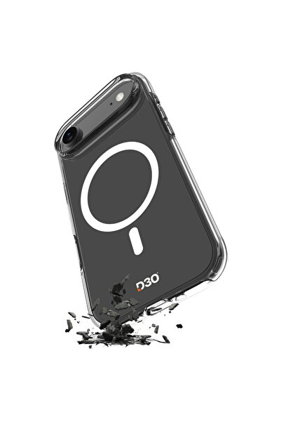 Puro Husă transparentă anti-șoc D3O TPU+PC compatibilă MagSafe pentru iPhone ...