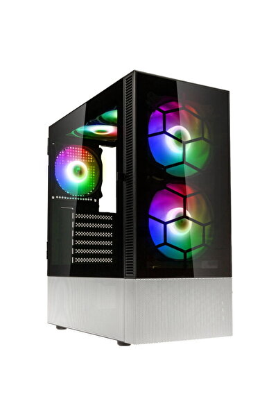 Kolink Carcasa PC Observatory MX Glass, ARGB, Midi Tower, Fara sursa, Alb/Negru