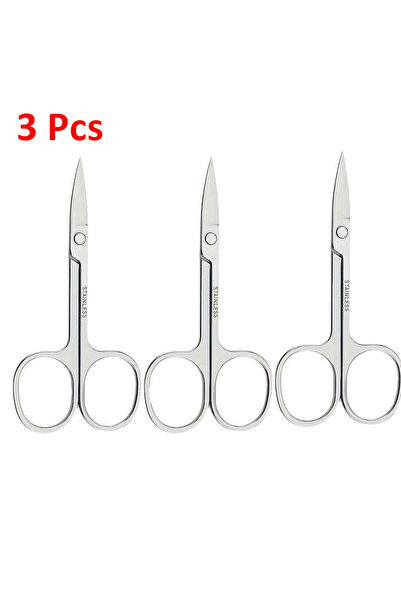 Choice1 3pcs Professional Stainless Steel Eyebrow Scissors Sharp Blades for P...