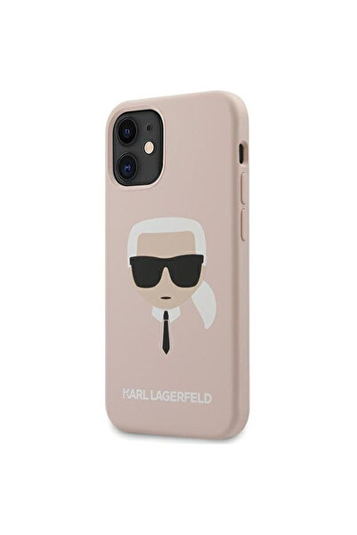 Karl Lagerfeld Husa Silicon Karl's Head iPhone 12 Mini Roz Deschis