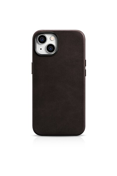 ICARER Husa din piele premium Oil Wax pentru iPhone 14 Plus, magnetică, cu Ma...