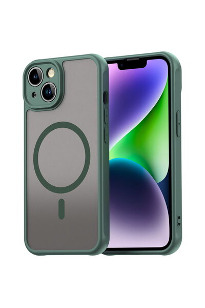 Techsuit Husa iPhone 13 Case - HaloFrost II MagSafe - Green