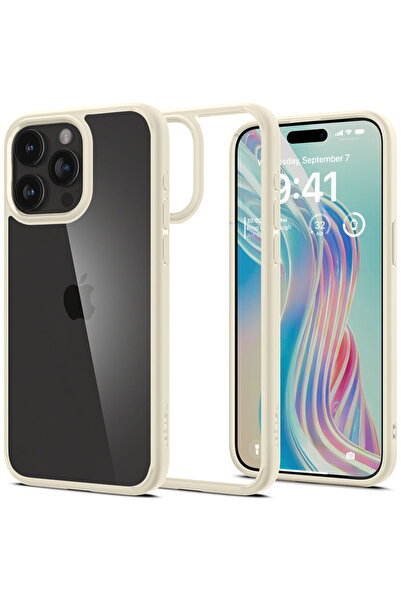 Spigen Ultra Hybrid, sand beige - iPhone 15 Pro